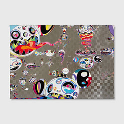 Холст прямоугольный Takashi Murakami арт с языками, цвет: 3D-принт — фото 2