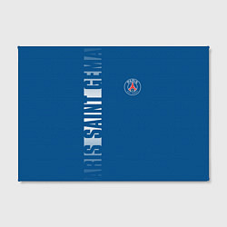 Холст прямоугольный PSG PARIS SAINT GERMAIN WHITE LINE SPORT, цвет: 3D-принт — фото 2