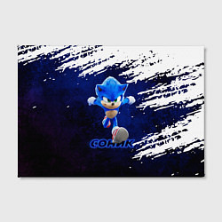 Холст прямоугольный Sonic со скоростью звука, цвет: 3D-принт — фото 2