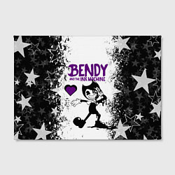 Холст прямоугольный HEART BENDY AND THE INK MACHINE, цвет: 3D-принт — фото 2