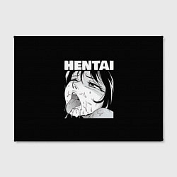 Холст прямоугольный HENTAI девочка ahegao, цвет: 3D-принт — фото 2