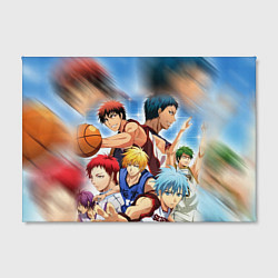 Холст прямоугольный KUROKO BASKETBALL КОМАНДА, цвет: 3D-принт — фото 2