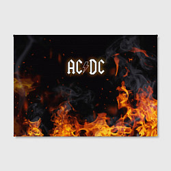Холст прямоугольный ACDC - Fire, цвет: 3D-принт — фото 2