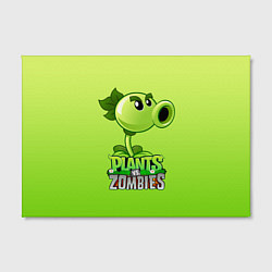 Холст прямоугольный Plants vs Zombies - Горохострел, цвет: 3D-принт — фото 2
