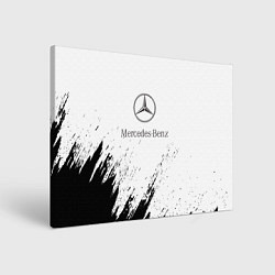 Холст прямоугольный Mercedes-Benz - White texture, цвет: 3D-принт