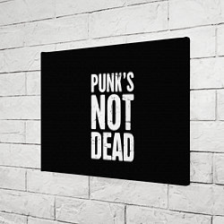 Холст прямоугольный PUNKS NOT DEAD Панки Живы, цвет: 3D-принт — фото 2