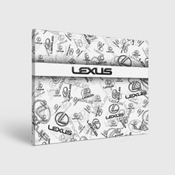 Холст прямоугольный LEXUS BIG EMBLEMA PATTERN, цвет: 3D-принт