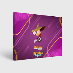 Холст прямоугольный Rayman в шляпе Legends, цвет: 3D-принт