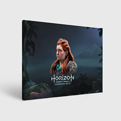 Холст прямоугольный Элой Aloy Horizon Forbidden West, цвет: 3D-принт