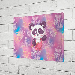 Холст прямоугольный Милая панда детский, цвет: 3D-принт — фото 2