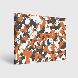 Холст прямоугольный Orange Camo, цвет: 3D-принт