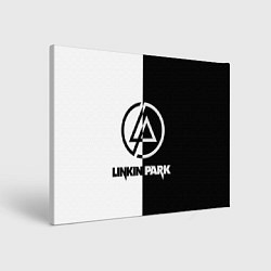 Холст прямоугольный Linkin Park ЧБ, цвет: 3D-принт