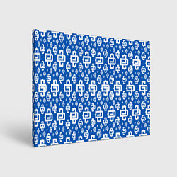 Холст прямоугольный Blue Pattern Dope Camo Dope Street Market, цвет: 3D-принт