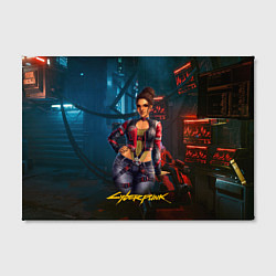 Холст прямоугольный Panam sexy cyberpunk2077 18, цвет: 3D-принт — фото 2