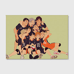 Холст прямоугольный Team Haikyuu!!, цвет: 3D-принт — фото 2