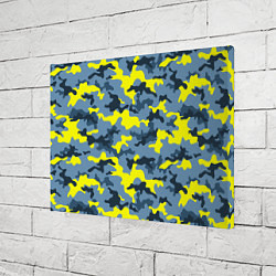 Холст прямоугольный Камуфляж Жёлто-Голубой, цвет: 3D-принт — фото 2