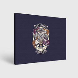 Холст прямоугольный Гитарист Рок Музыкант, цвет: 3D-принт