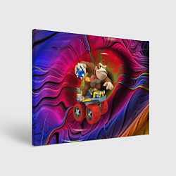 Холст прямоугольный Mario Donkey Kong Nintendo Video Game, цвет: 3D-принт