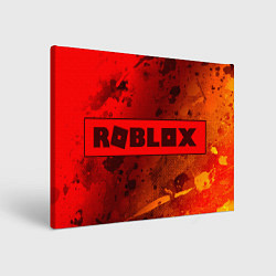 Холст прямоугольный ROBLOX Брызги 2, цвет: 3D-принт