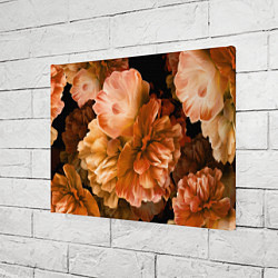Холст прямоугольный Цветы Пионы, цвет: 3D-принт — фото 2