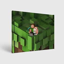 Холст прямоугольный Minecraft Heroes Video game, цвет: 3D-принт