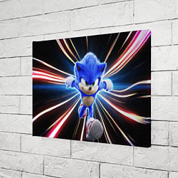 Холст прямоугольный Speed Sonic, цвет: 3D-принт — фото 2