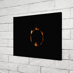 Холст прямоугольный Знак тьмы из Dark Souls, цвет: 3D-принт — фото 2