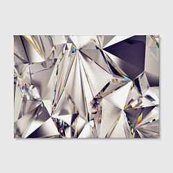 Холст прямоугольный 3D бриллианты, цвет: 3D-принт — фото 2