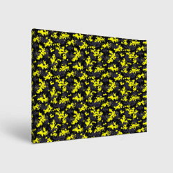Картина прямоугольная Камуфляж Пиксельный Чёрно-Жёлтый