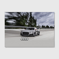 Холст прямоугольный Ауди на скоростном шоссе Audi on the expressway, цвет: 3D-принт — фото 2