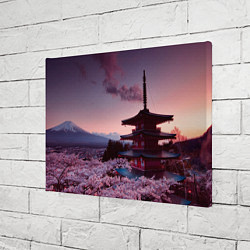 Холст прямоугольный Цветение сакуры в Японии, цвет: 3D-принт — фото 2