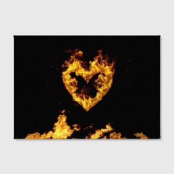 Холст прямоугольный Fire Heart, цвет: 3D-принт — фото 2