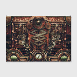 Холст прямоугольный Mechanical device in Steampunk Retro style, цвет: 3D-принт — фото 2