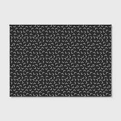 Холст прямоугольный Угловые Фигуры На Чёрном Фоне, цвет: 3D-принт — фото 2