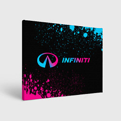 Холст прямоугольный Infiniti - neon gradient, цвет: 3D-принт