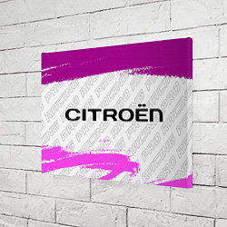 Холст прямоугольный Citroen pro racing: надпись и символ, цвет: 3D-принт — фото 2
