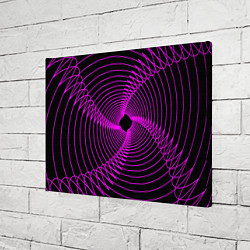 Холст прямоугольный Неоновая светящаяся спираль, цвет: 3D-принт — фото 2