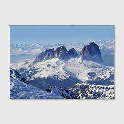 Холст прямоугольный Гряда снежных вершин, цвет: 3D-принт — фото 2