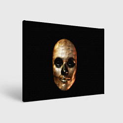 Холст прямоугольный Золотая маска Хэллоуин, цвет: 3D-принт