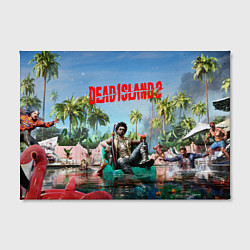 Холст прямоугольный Dead island 2 главный герой, цвет: 3D-принт — фото 2