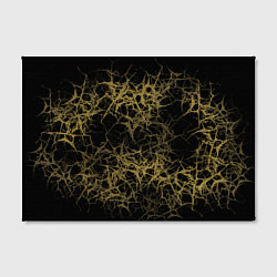 Холст прямоугольный Universe in golden crackles abstraction, цвет: 3D-принт — фото 2