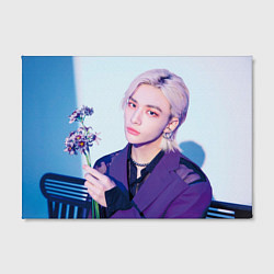 Холст прямоугольный Stray Kids 2nd World Tour Maniac Hyunjin, цвет: 3D-принт — фото 2