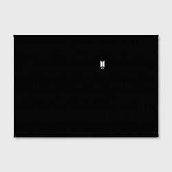 Холст прямоугольный BTS smail logo, цвет: 3D-принт — фото 2