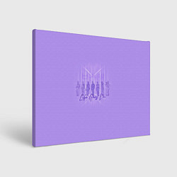 Холст прямоугольный BTS live goes on purple, цвет: 3D-принт