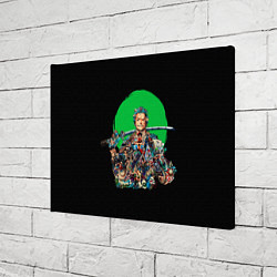 Холст прямоугольный Ророноа Зоро - Ван пис, цвет: 3D-принт — фото 2