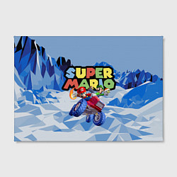 Холст прямоугольный Марио и Луиджи гонщики - Super Mario, цвет: 3D-принт — фото 2