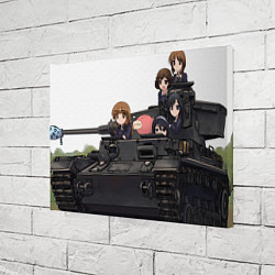 Холст прямоугольный Девушки на танке, цвет: 3D-принт — фото 2