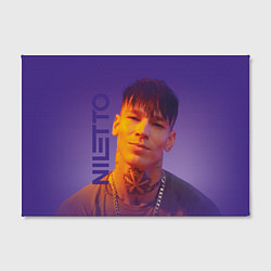 Холст прямоугольный Niletto на фиолетовом фоне, цвет: 3D-принт — фото 2