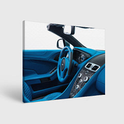 Холст прямоугольный Aston Martin Vanquish Volante - salon - cabriolet, цвет: 3D-принт