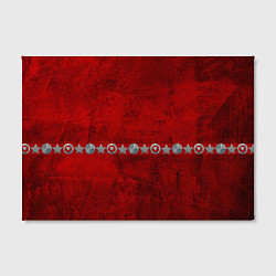 Холст прямоугольный Красный градиент, цвет: 3D-принт — фото 2